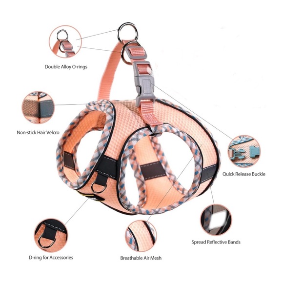 LIKE NEW, Cute blue dog or puppy harness. Used only two times!! - Picture 6 of 8